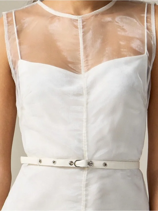 J. Crew Layered Shift Dress in Liquid Organza Color Black Size 10 - Picture 7 of 9